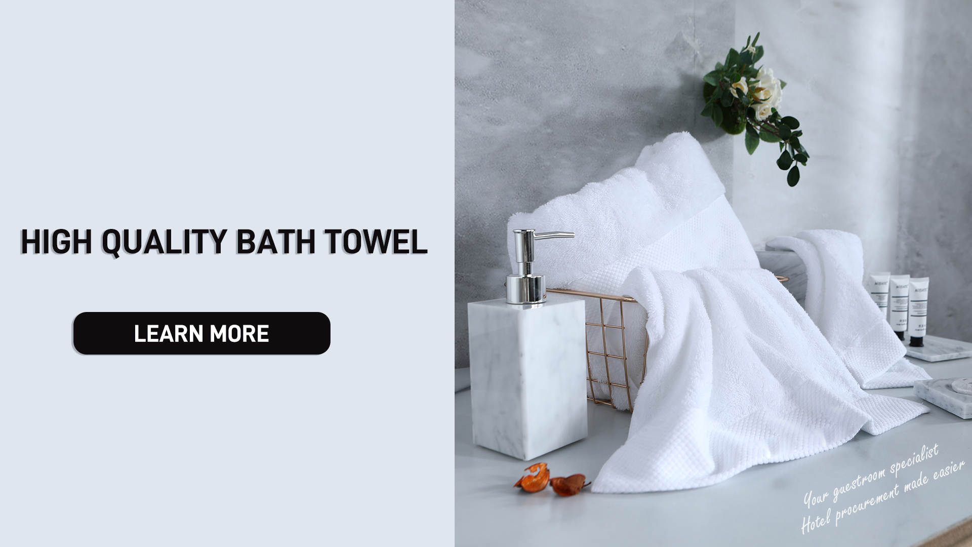 Présentation de notre collection de serviettes d'hôtel haut de gamme