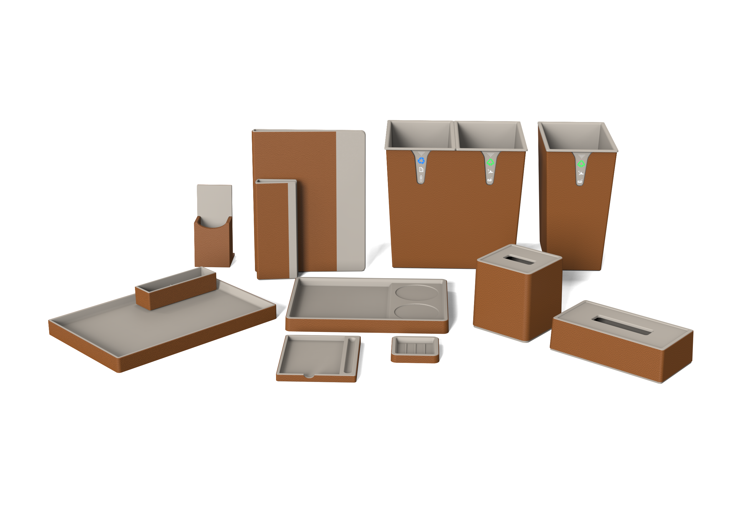 Ensemble de cuir d'hôtel luxueux