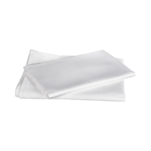 Tissu satin de polycoton blanc de drap plat