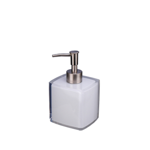 Distributeur de savon liquide en cristal blanc de résine d'hôtel d'Easton