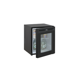 Minibars thermoélectriques de porte en verre de couleur noire d'ES7632 30L pour l'hôtel