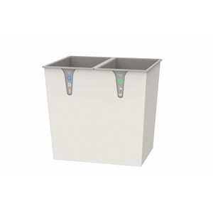 Nouvelle arrivée Luxury Moon Grey Metal Rectangular Waste Bin Recycle pour l'hôtel
