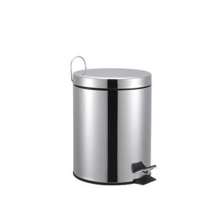 Corbelle de type pédale en acier inoxydable 5L
