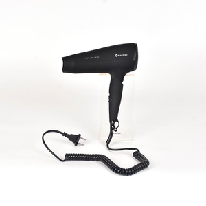 Salle d'amis Professional pliable 1875W Sèche-cheveux noirs pour hôtel 5 étoiles