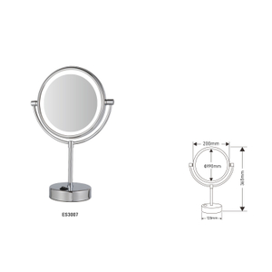 Salle de bain de l'hôtel moderne Miroirs de maquillage de maquillage à double face à double face 3X