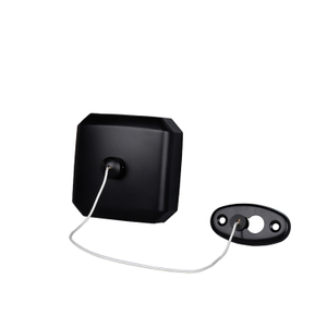 Ligne de tissu en acier inoxydable noir