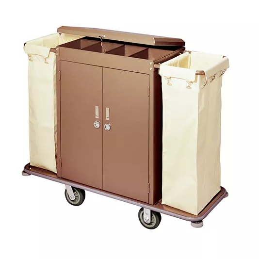 Chariot de nettoyage d'hôtel pour solution des hôtels 5 étoiles